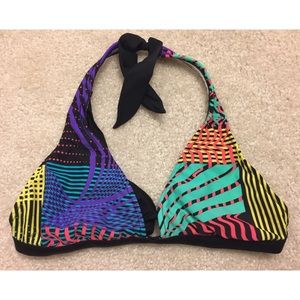 Funky Rainbow Triangle Bikini Top